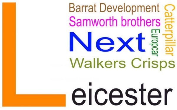 SEO banner showing names of leicester businesses